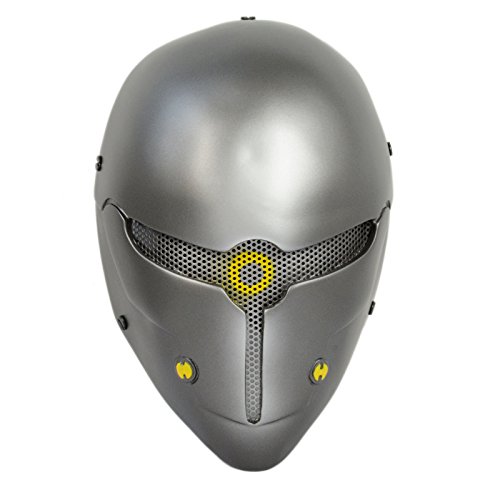 Wire Mesh Gray Full Face Protection Paintball CS Airsoft Sci-fi Robot Mask Halloween Prop Cosplay