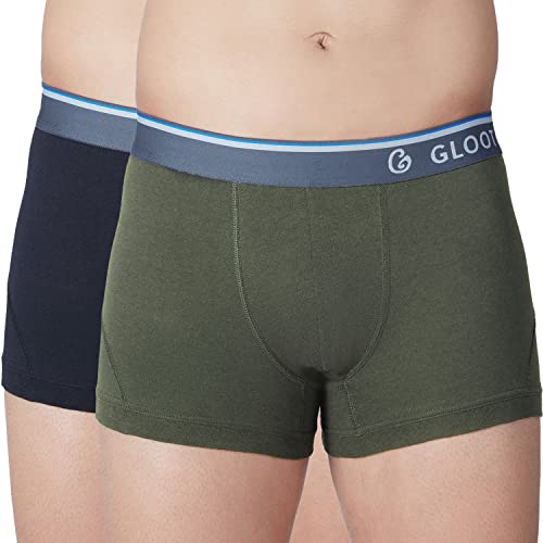 Image of GLOOT Men's Cotton Trunks Striped Briefs