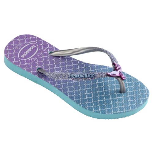 Havaianas Girl's Kids Slim Glitter Sandal Blue Flip Flop2