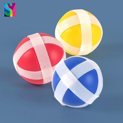 Image of SENSARTE Dinosaur Sticky Ball Launcher Bow & Dart Board Game for Kids | Safe Indoor /Outdoor Target Shooting Toy with 6 Balls for Boys & Girls