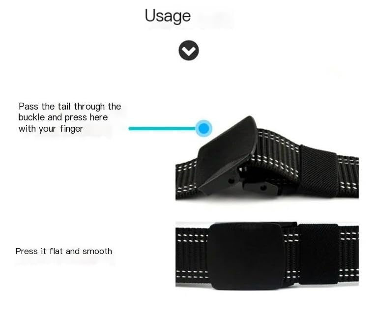 Men Casual Automatic Plastic Buckle Daily Outdoor Skiing Hiking Work Overalls Jeans Nylon Belt2