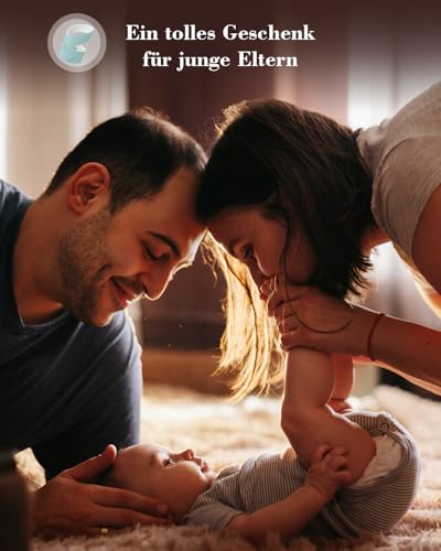 Babytone Baby Pulsoximeter, Intelligente Baby-Socke zur Überwachung von Sauerstoffsättigung, Herzfrequenz und Bewegung, Tragbarer Fußmonitor für Säuglinge mit App und Bluetooth für Neugeborene von 0–3