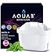 Produktbild AQUAB® TÜV SÜD NSF Zertifizierte Wasserfilter Maxtra+ Wasserfilter Kartuschen Ersatz für Brita Maxtra+, Brita Style, Brita Fun, Merella Cool, Mavea Elemaris XL und Brita Flow Wassertank