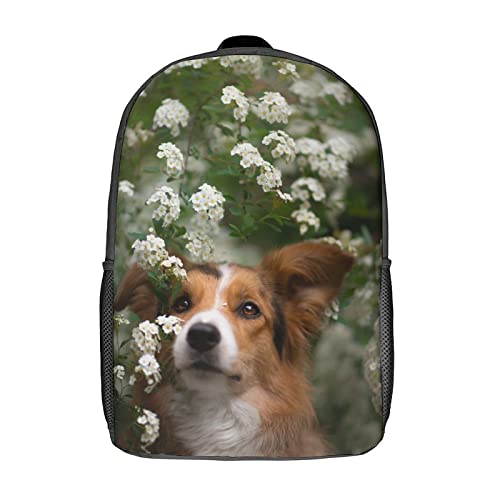Sac à dos chien 17 pouces grand cartable d'école pour étudiant