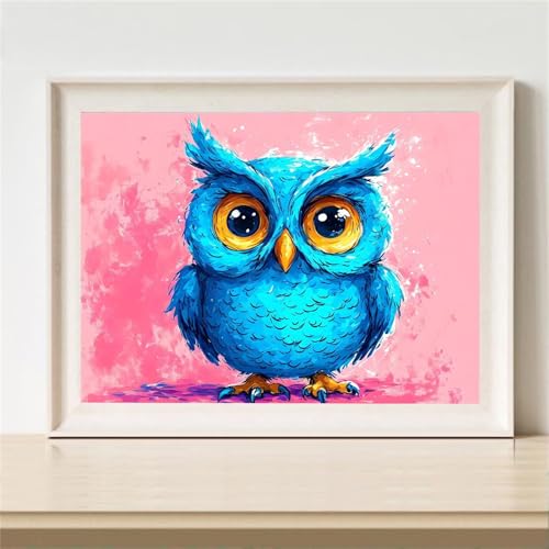 DIY Peinture Diamant Hibou Cadeau Créatif pour Adulte et Enfant