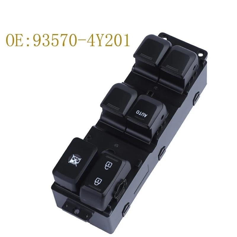 Commande vitre electrique en panne ? Bouton lève-vitre Kia Rio 93570-4Y201 solution