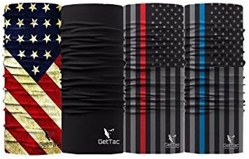 FACE MASK 4 PACK BUNDLE! Sun Protection Mask | Used As Neck Gaiter, Headband, Bandana, Fishing face mask. Multifunctional Headwear.