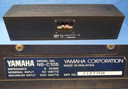 Amazon.co.jp: Yamaha NS-C105 Center Speaker : Electronics