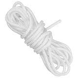 TINEASUR Corda Accessorio Versatile e Facile da Infilare in Nylon Bianca da 3,45 Metri per Ombrellone da Giardino per Esterno e Attività All'aperto
