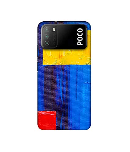 Image of Amazon Brand - Solimo Designer Rectangle On Canvas 3D Printed Hard Back Case Mobile Cover for Mi Poco M3