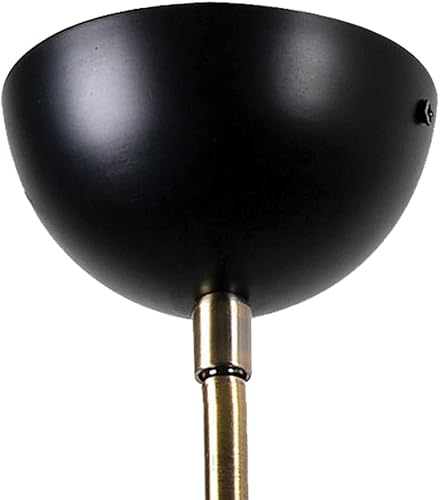 Miniatura 2 de Kenroy Home 93792BL Arne Mini Colgantes, pequeños, negro mate con latón antiguo