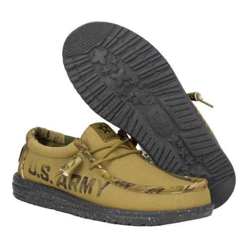 Hey Dude Wally US Army/Navy, Men’s Shoes, Men's Slip-on Loafers, Comfortable & Light-Weight3