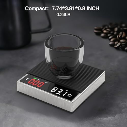 MAXUS Rechargeable Coffee Scale with Timer