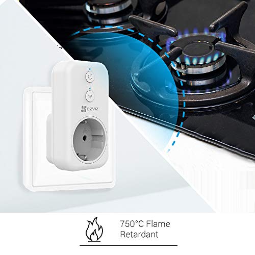 EZVIZ T31 Smart Plug, wifi-stopcontact (zonder elektriciteitsclassieken, werkt met Alexa, Google Home, met app-besturing… - Image 3