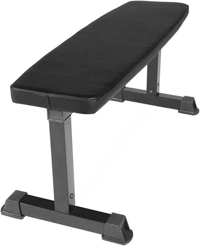 Flat Weight Bench Standard Weight Training Benches, Versatile Heavy Duty Strength Training Utility Exercise Bench Press for Sit Up, Abs, Dumbbell Home Gym Office Fitness Weight Training Equipment
