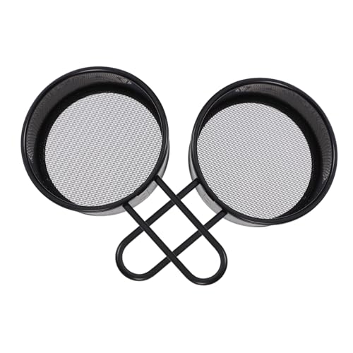 Mobestech 2Pcs Stainless Steel Baking Sieve Round Flour Sifter and Fine Mesh Strainer for Kitchen Baking for Powdered Sugar Cocoa and Flour Handling