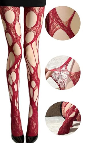 Irregular Hole Pantyhose Spicy Girl Fishing Net Tights Subculture Base Socks Sexy Thin Stockings Summer Elegant Women2