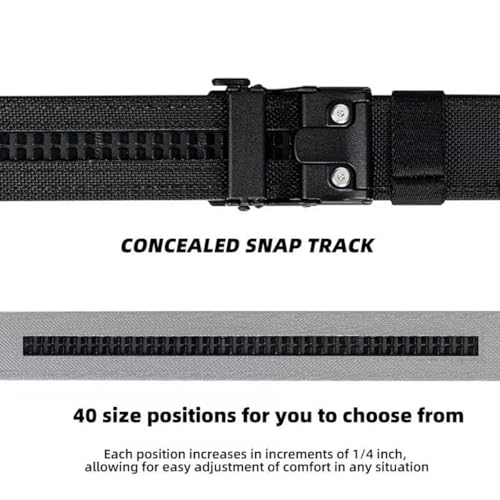 EDC Nylon Ratchet Belt Men′s Sports Belt Adjustable Quick Release Woven Waist Belt Automatic Slide Buckle Micro Elastic4
