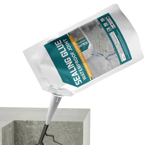 Sellador Para Grietas En Hormigón 500ml,Reparación De Superficies,Adhesivo Resistente De Secado Rápido, Impermeable Y Antifugas,Repara Suelos, Cocinas, Garajes Y Esquinas,Uso Interior/Exterior