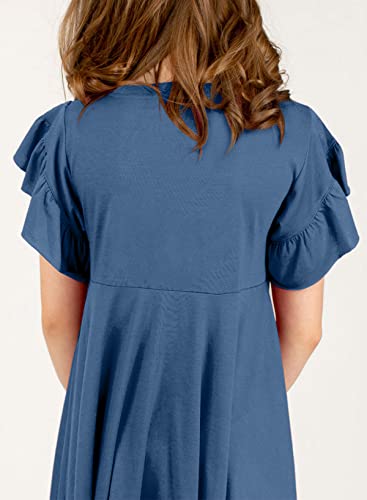 blibean Tween Girls Summer High Low Boho Dresses Size 4-15 Years3