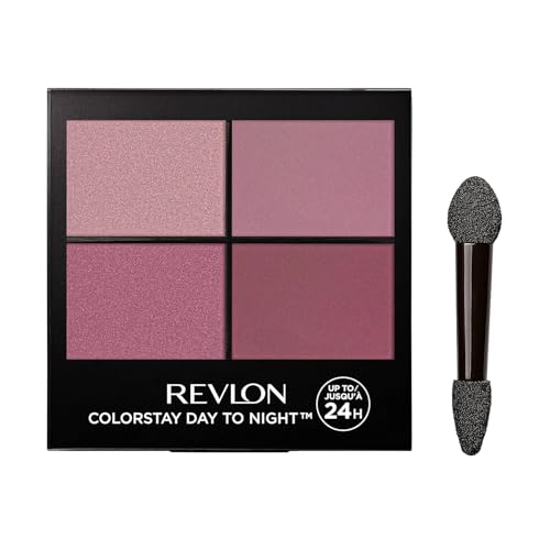 Image of Revlon ColorStay Day to Night Eyeshadow Quad, Longwear Shadow Palette with Transitional Shades and Buttery Soft Feel, Crease & Smudge Proof Upto 24 Hrs - Exquisite