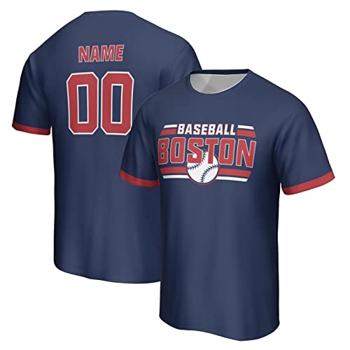 ANTKING Boston T Shirts for Men Women Kids Customized Personalized Any Name and Number Gifts