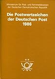 postwertzeichen karte schweiz  Die Postwertzeichen der Deutschen Post 1986.