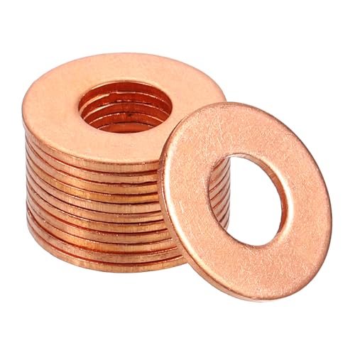 Rondelle plate en cuivre étanche 8x18x1 mm contre les fuites de boulonnerie