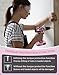 Pink Cordless Drill Set, 21V Electric Power Drill for Women, Lightweight Electric Screwdriver Driver with Power Pack & Charger, 2 Speed, 3/8