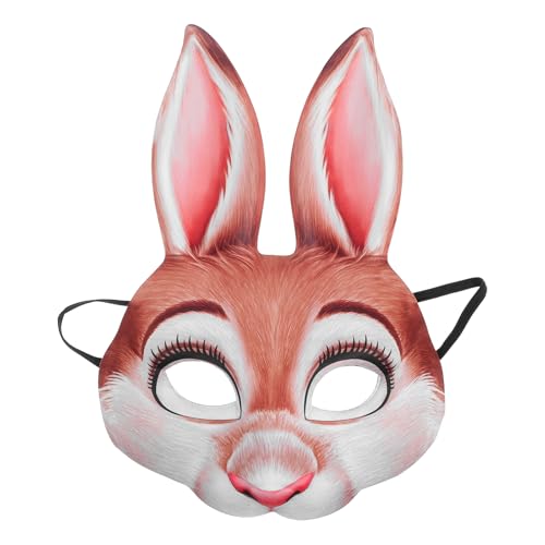 Masque lapin Halloween Uonlytech pour soirée déguisée et cosplay