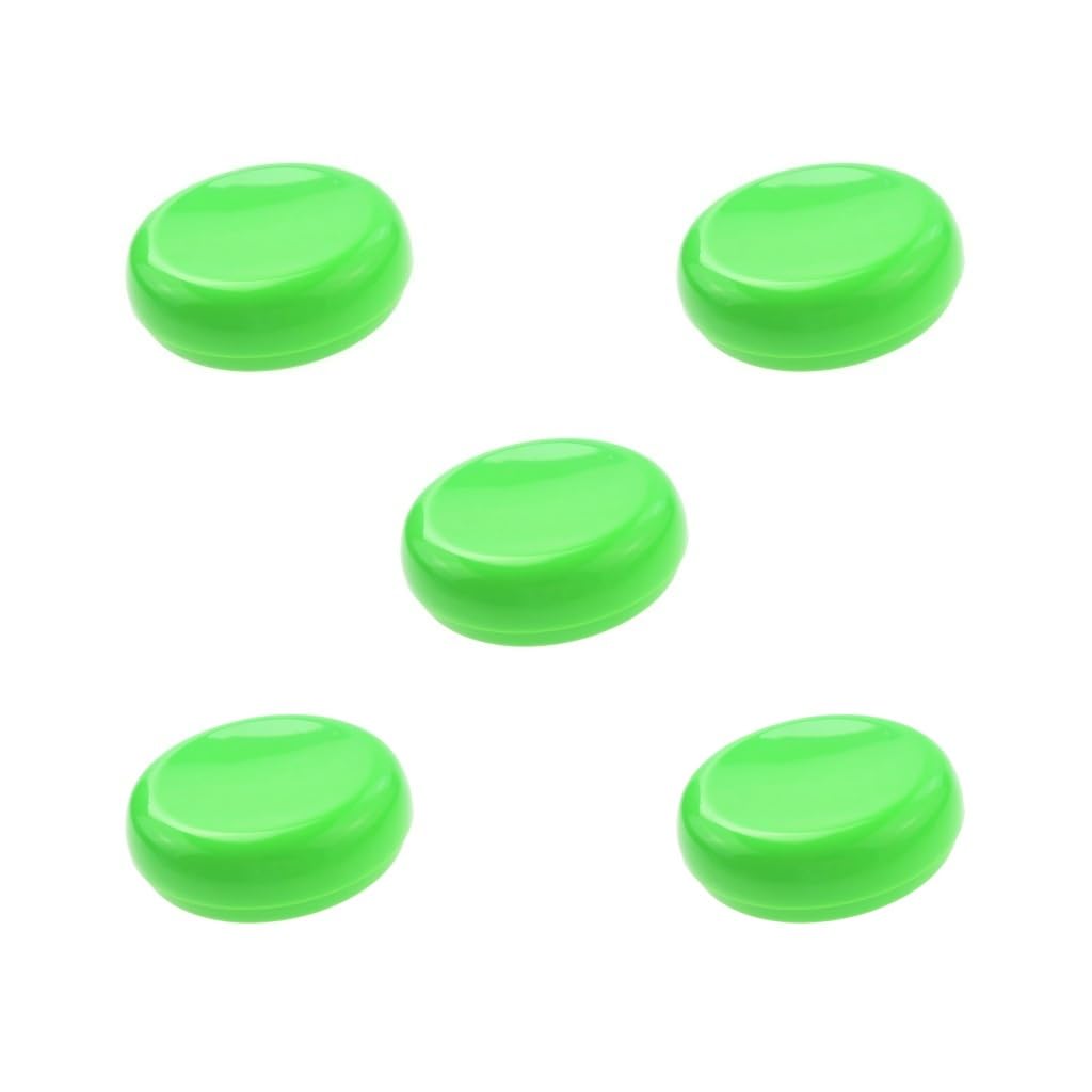 Porte-épingle magnétique vert : lot de 5 supports ronds couture efficace