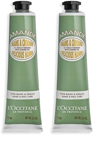 L'OCCITANE - Crème Mains à Croquer Amande - 75 ml - Fabriqué en France (Lot de 2)
