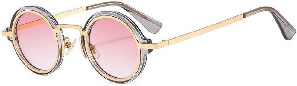 MUTYNE Retro Fashion Small Round Punk Sunglasses For Women Men Vintage SunGlasses Trending Shades UV400 Eyeglasses