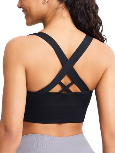 Image of Sports Bras for Women High Support, Multipack Padded Supportive Criss Cross Back Wireless Running Yoga Workout Bra