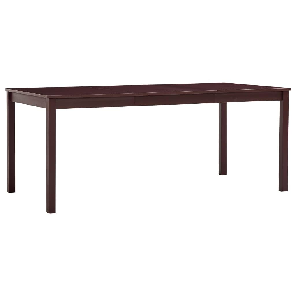Table de bar en bois de pin avec grand plateau de 180 cm