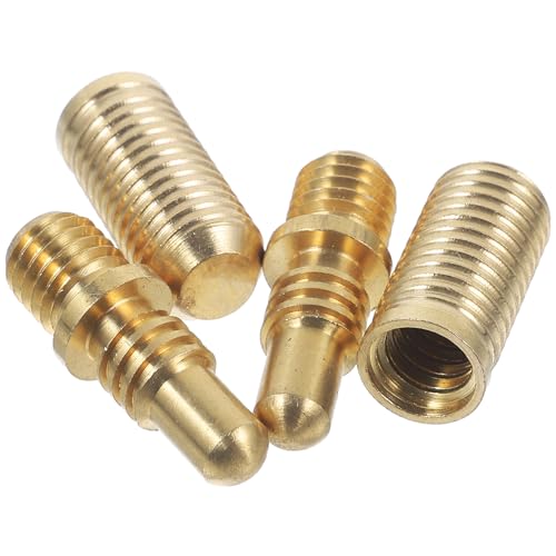 Mikikit Tornillos de Cobre para Conexión de Taco de Billar 2 Juegos de Tornillos de Unión para Varilla de Extensión para Junta de Taco Accesorios para Billar de Alta Durabilidad