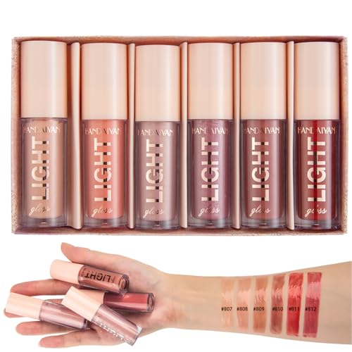 6 set Lifter Gloss hidratación duradera y labios rellenos, Voluminizador, Lip Plumper Lipstick, Balm humecta, elimina las arrugas (02)