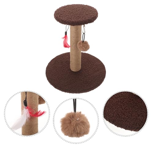 Luxshiny Rascador Vertical para Gatos Kit Sisal Resistente Marrón miniatura 7