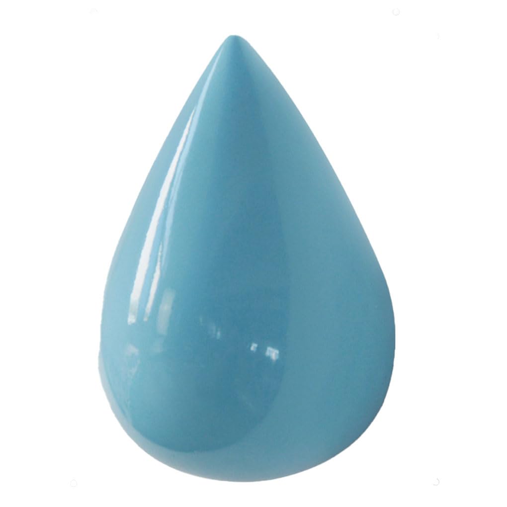 WOVEBIUS Wall Mounted Hook Water Drop Resin Office Dorm Kitchen Living Room Bathroom Key Hanger Decoration Organizer Holder Blue