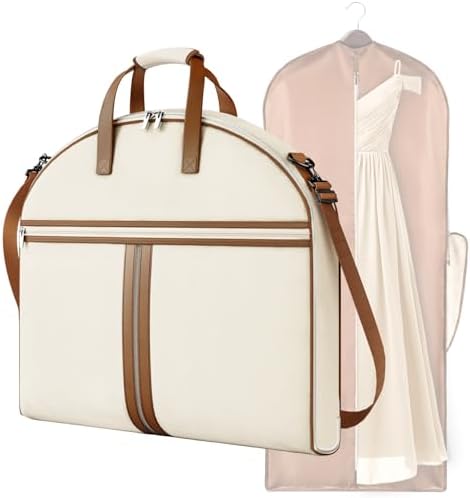 MISSLO Carry on Garment Bags for Travel for Women 56" Foldable Dr...