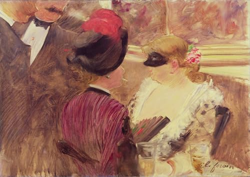 Impression sur toile la boite de Jean Louis Forain peinture moderne haute définition