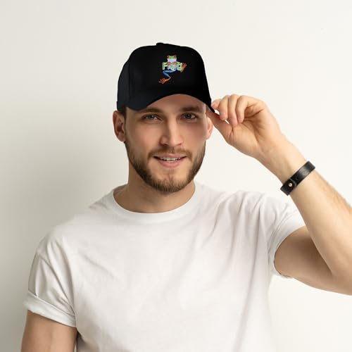 Image of Embroidered Baseball Cap for Women Men Adjustable Baseball Hat Black Baseball Cap Trucker Hat