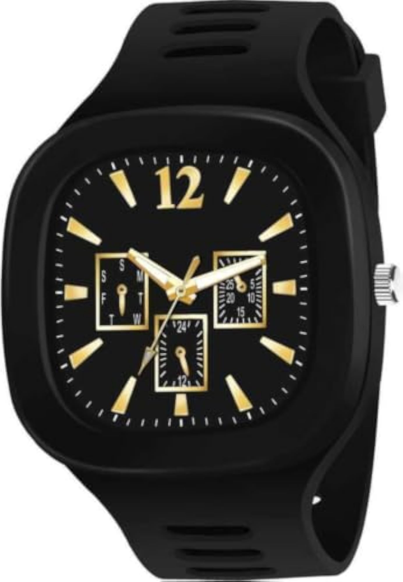 Stylish Designer Analog Watch for Boys, Black