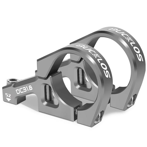 BUCKLOS Direct Mount Mountain Bike Stem 31.8mm 35mm Bar Clamp for Dual Crown Forks 2 Pieces Lightweight Split Design MTB Stem for Downhill All Mountain Enduro Freeride