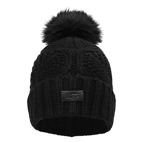UGG Damen Beanie-Mütze Zopfmütze mit Bommel
