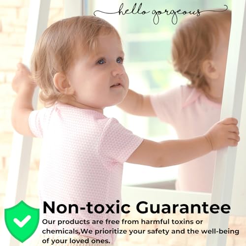 Image of Hello Gorgeous Mirror Decal, Positive Affirmation Stickers for Kids & Teens, Bathroom Decal