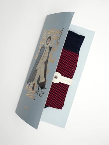 Image of Theater Men's Classic Check Socks | Premium Mercerized Cotton | Soft & Breathable | Luxury Formal & Office Wear