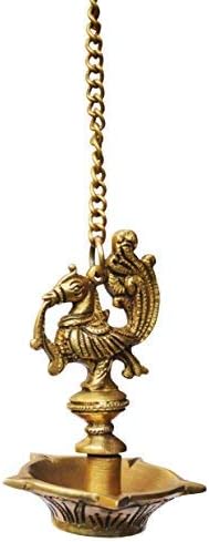 phareLamp Presents Brass Hanging Bird Oil Lamp Decorative Statue in Antique Finish. #A174