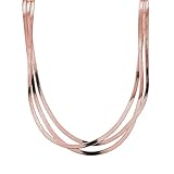 Material: Edelstahl, IP Roségold; Länge: 45 cm; Verschluss: Karabinerverschluss