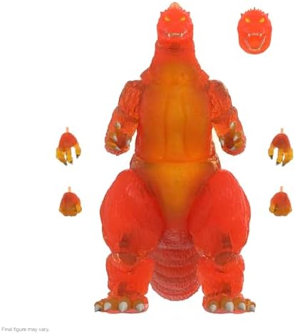 Super7 Toho ULTIMATES! - Blazing Godzilla (1200º Clear Orange) Action Figure